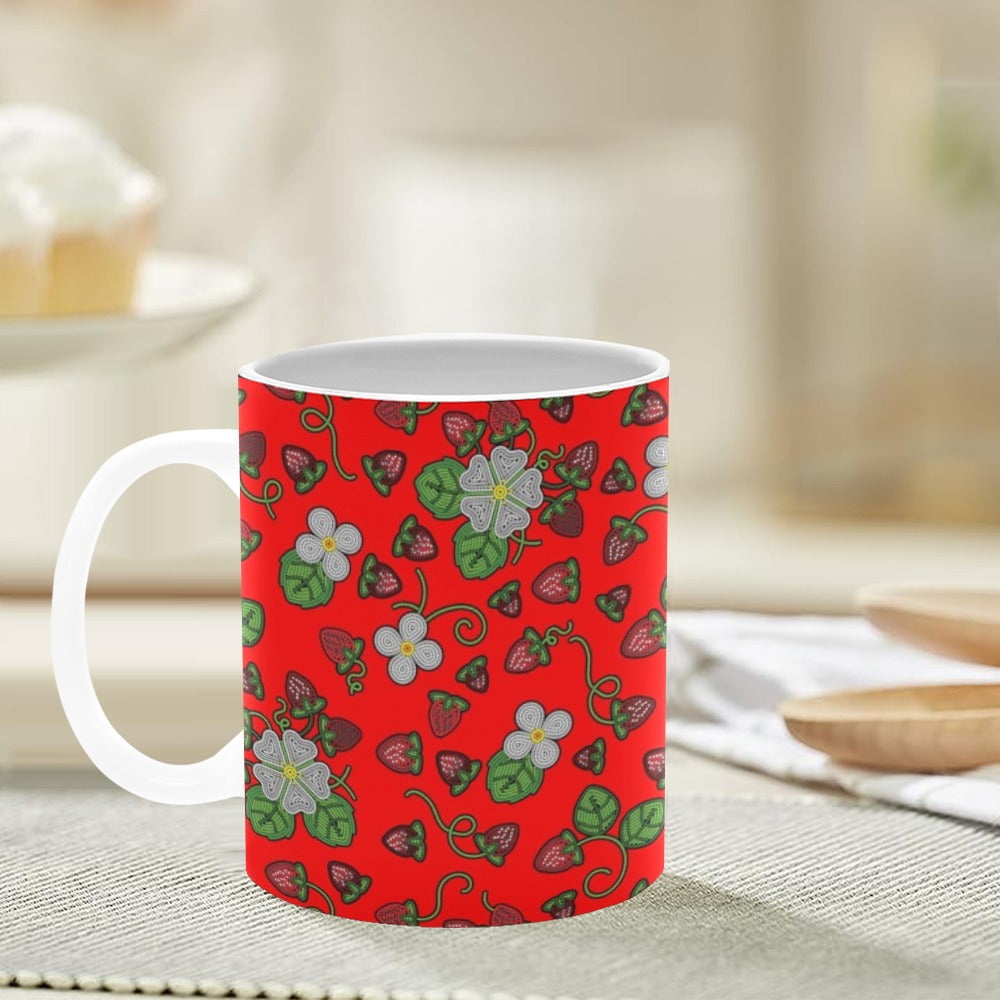 Strawberry Dreams Fire White Mug(11OZ)