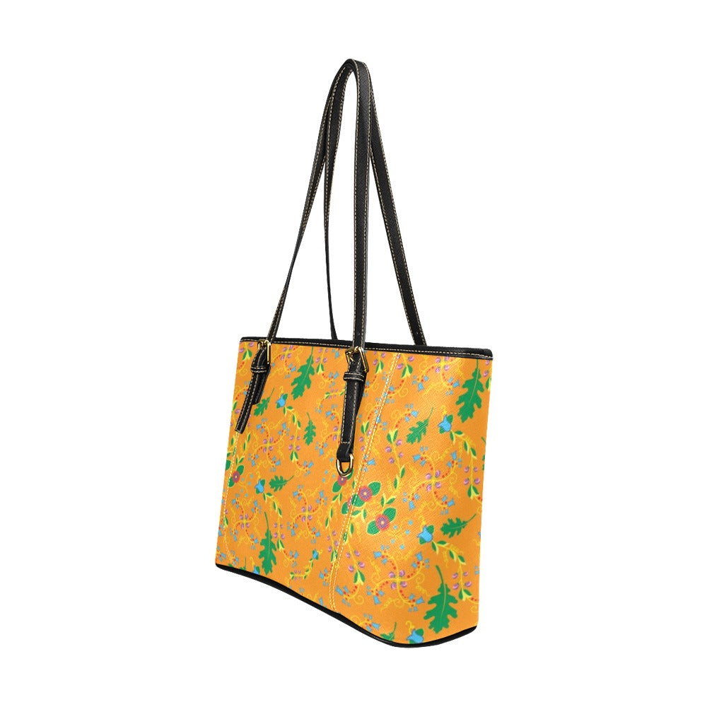 Vine Life Sunshine Leather Tote Bag/Large