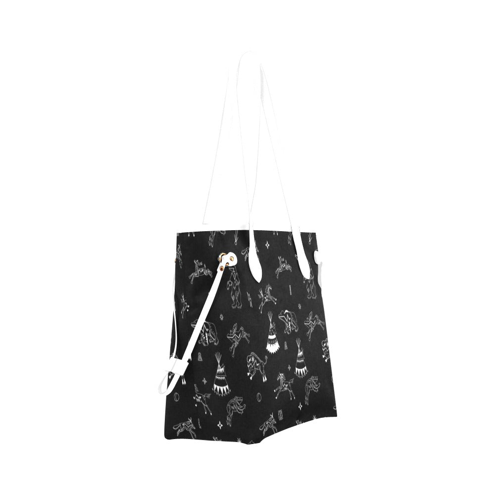 Ledger Dabbles Black Clover Canvas Tote Bag