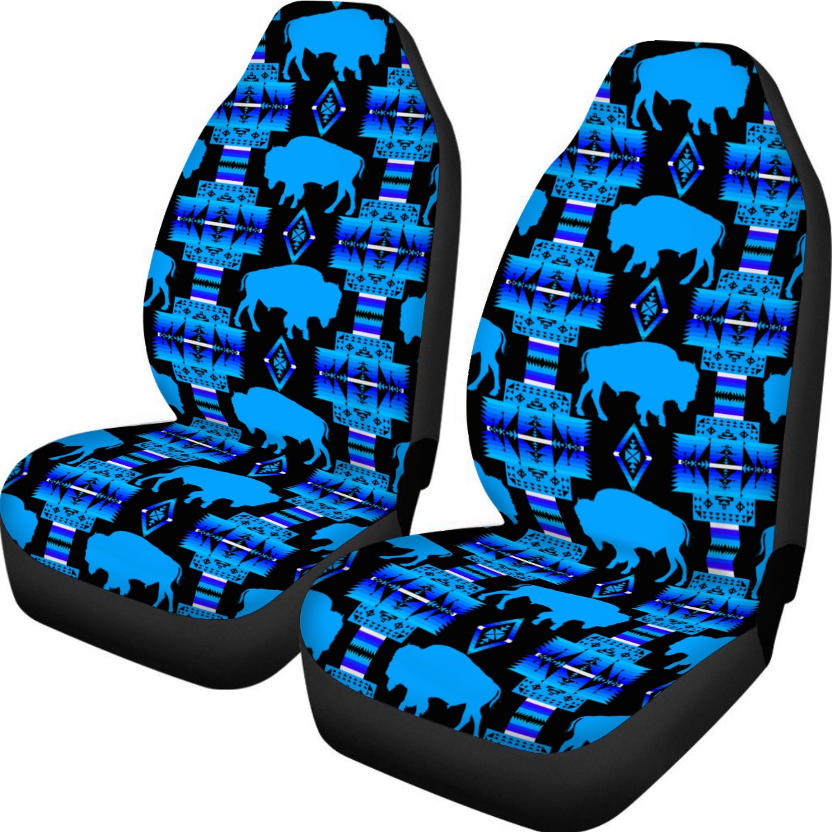 Midnight Lake Buffalo Universal Car Seat Cover With Thickened Back