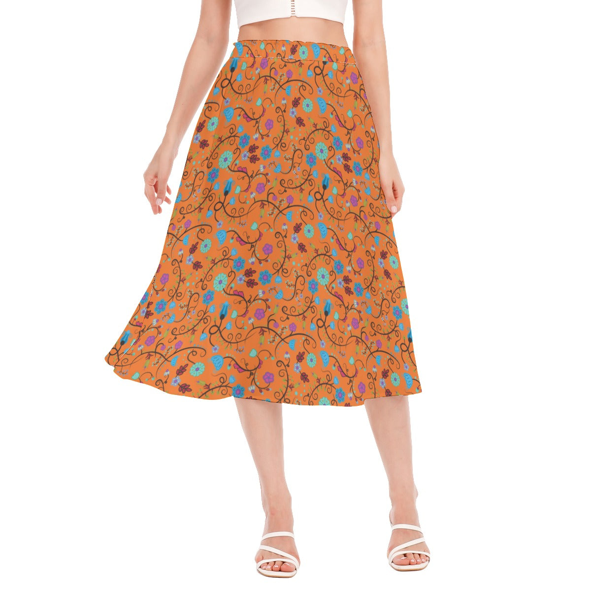 Nipin Blossom Carrot Women's Long Section Chiffon Skirt