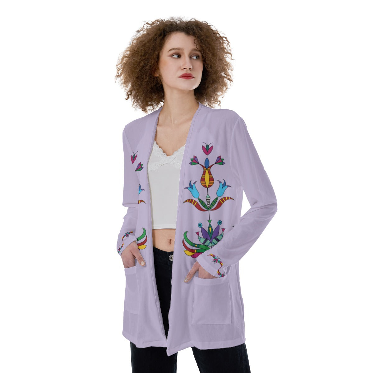 Dakota Plum Spring Women's Pocket Cardigan