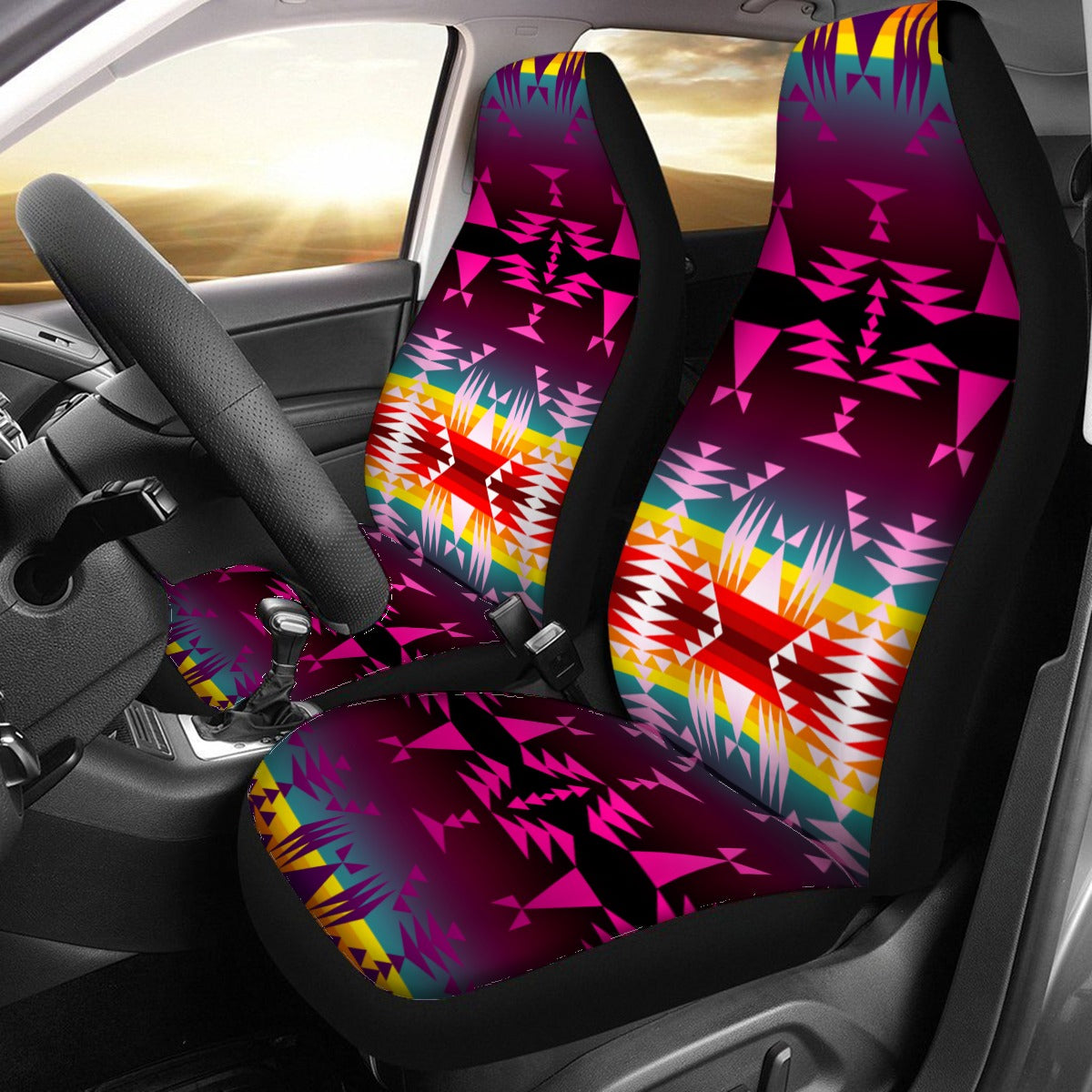 Between the Appalachian Mountains Universal Car Seat Cover With Thickened Back