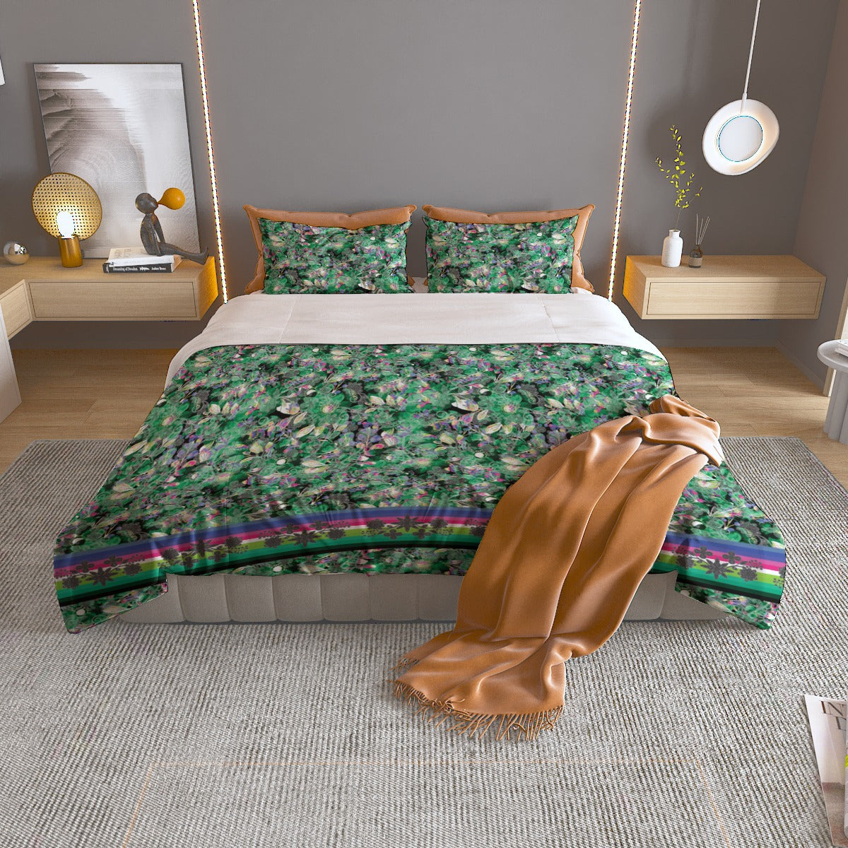 Culture in Nature Green Bedding Set