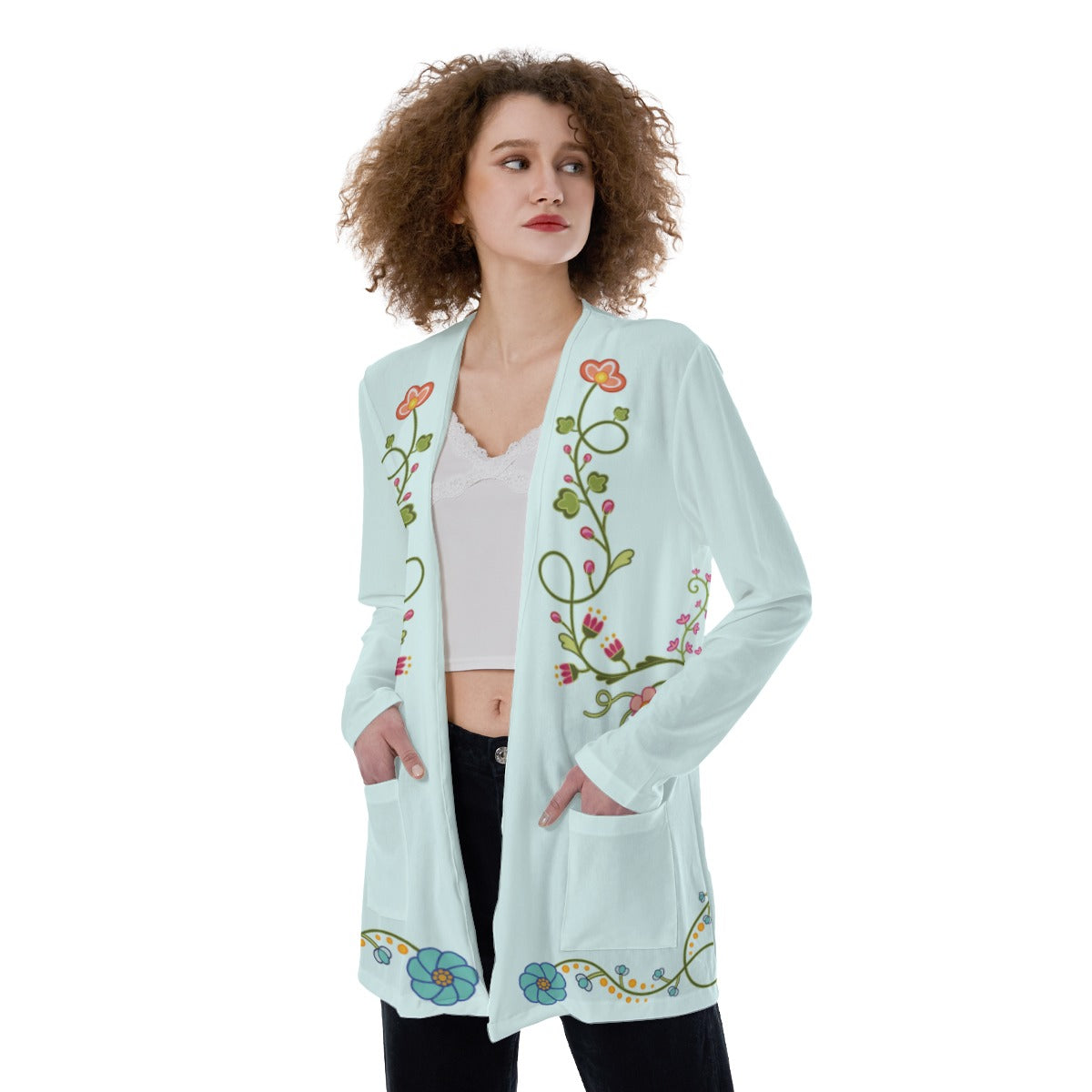 New Growth Cerulean Pocket Cardigan