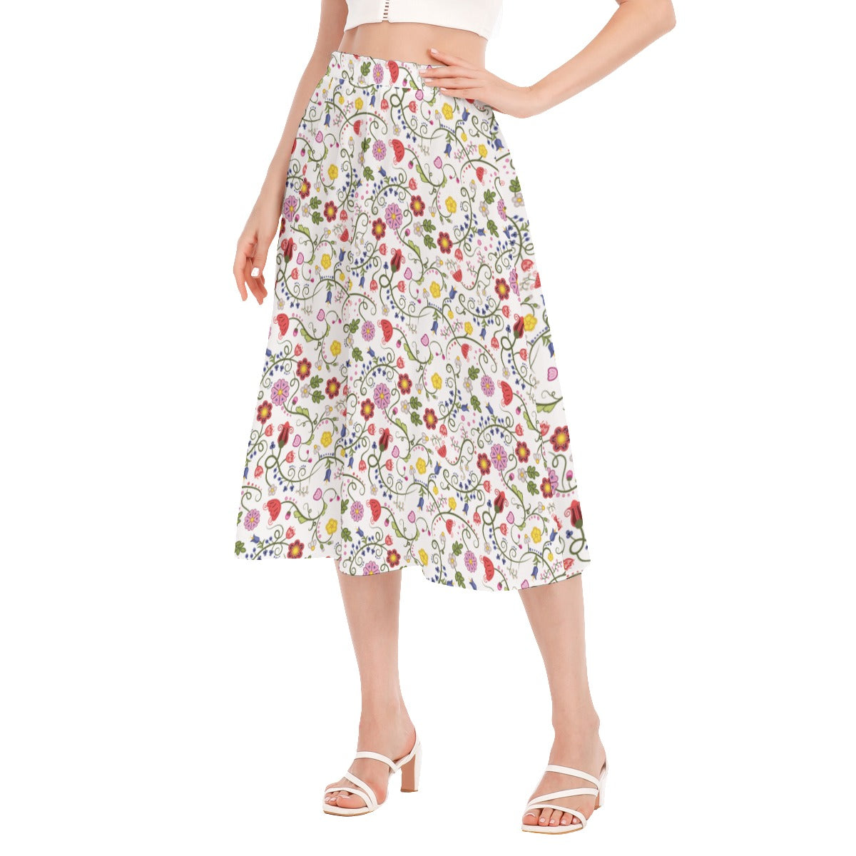 Nipin Blossom Women's Long Section Chiffon Skirt