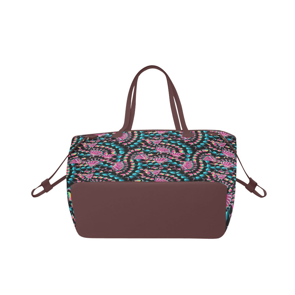 Hawk Feathers Heat Map Clover Canvas Tote Bag