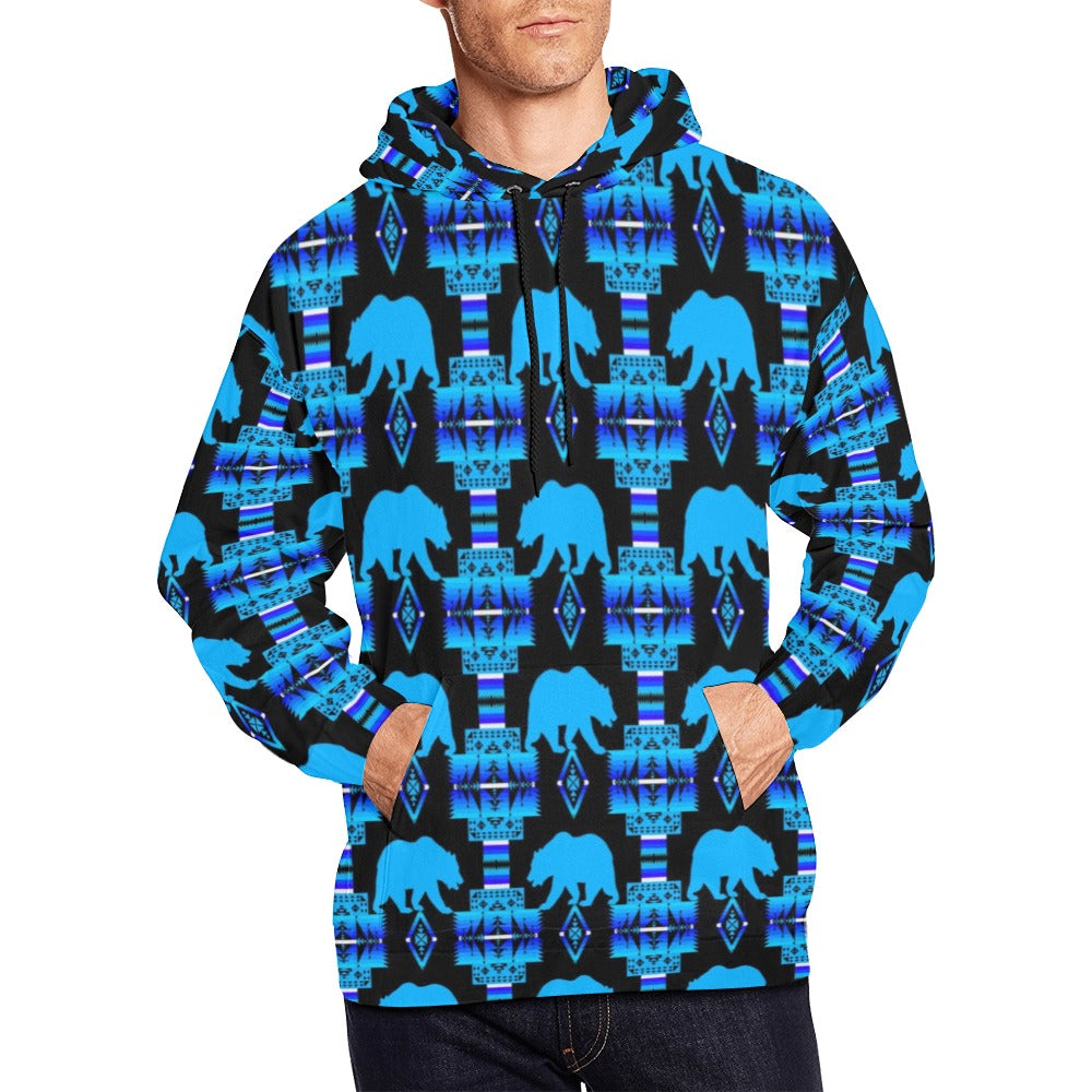 Midnight Lake Bear Hoodie for Men (USA Size)