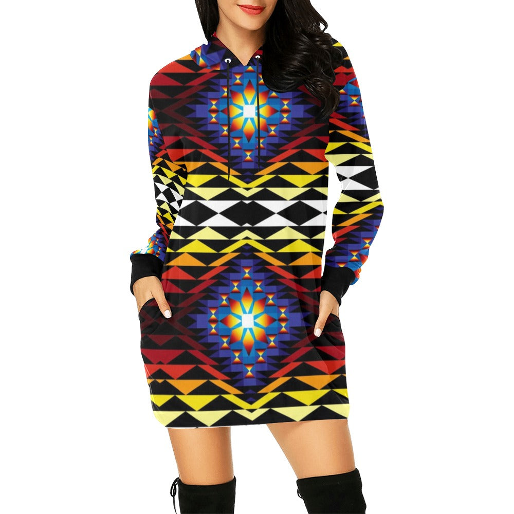 Sunset Blanket Hoodie Dress