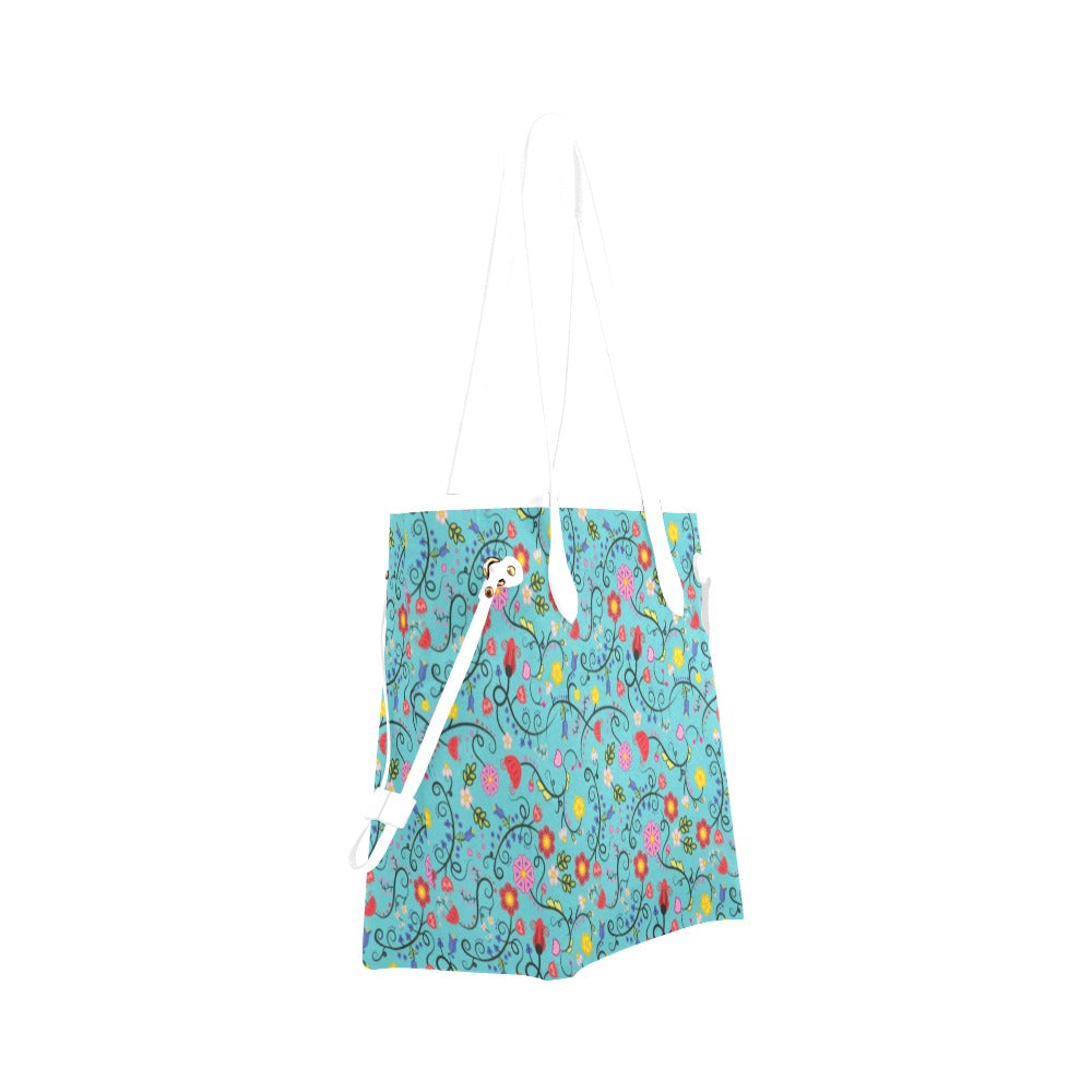 Nipin Blossom Sky Clover Canvas Tote Bag