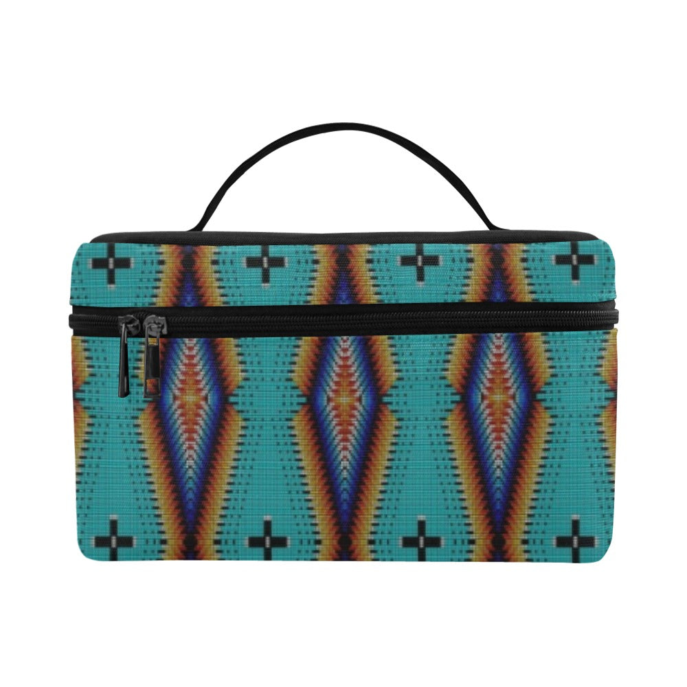 Diamond in the Bluff Turquoise Cosmetic Bag/Large