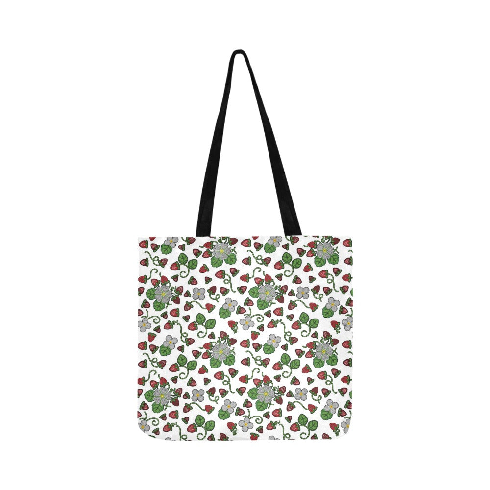 Strawberry Dreams White Reusable Shopping Bag (Two sides)