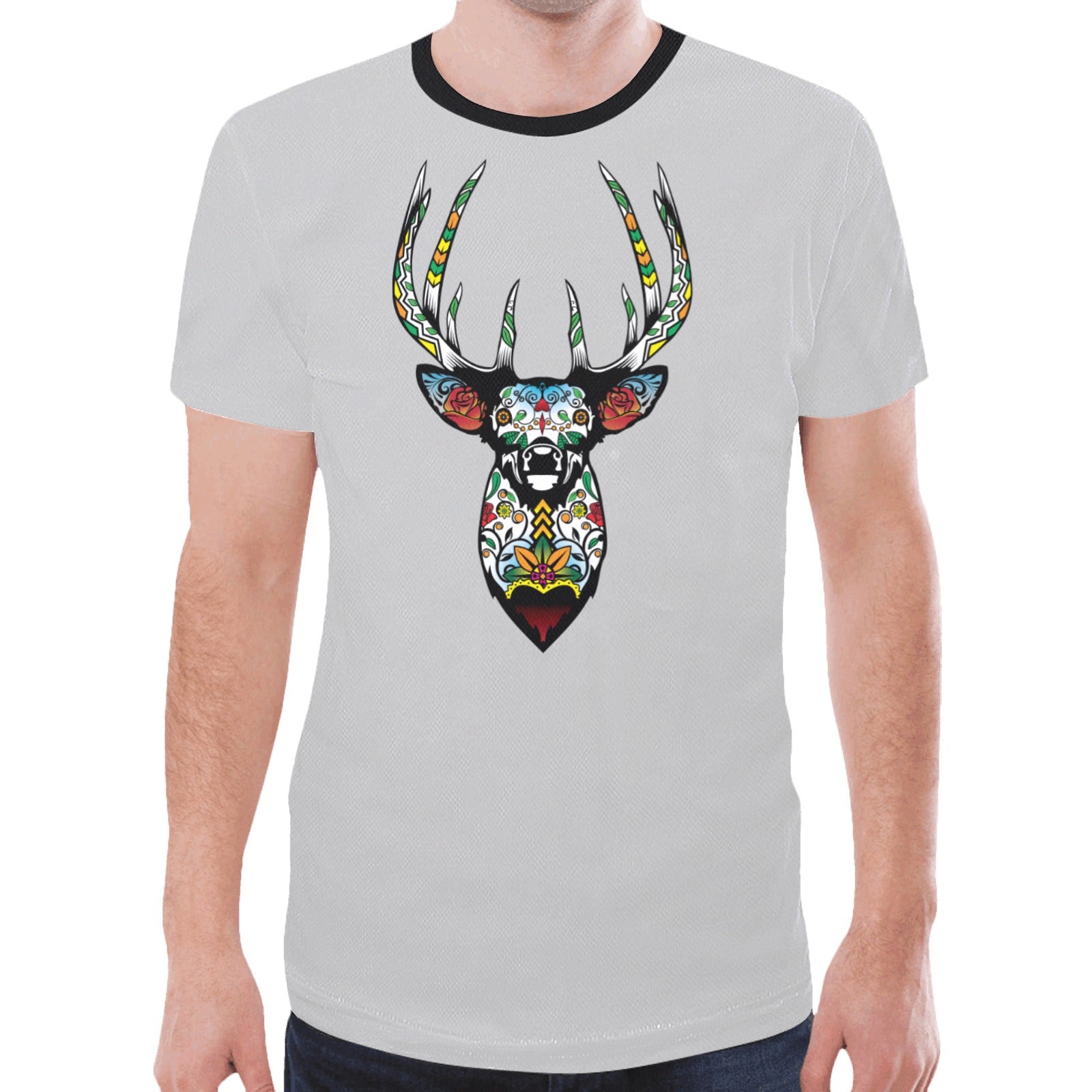 Elk Spirit Guide (Gray) T-shirt for Men