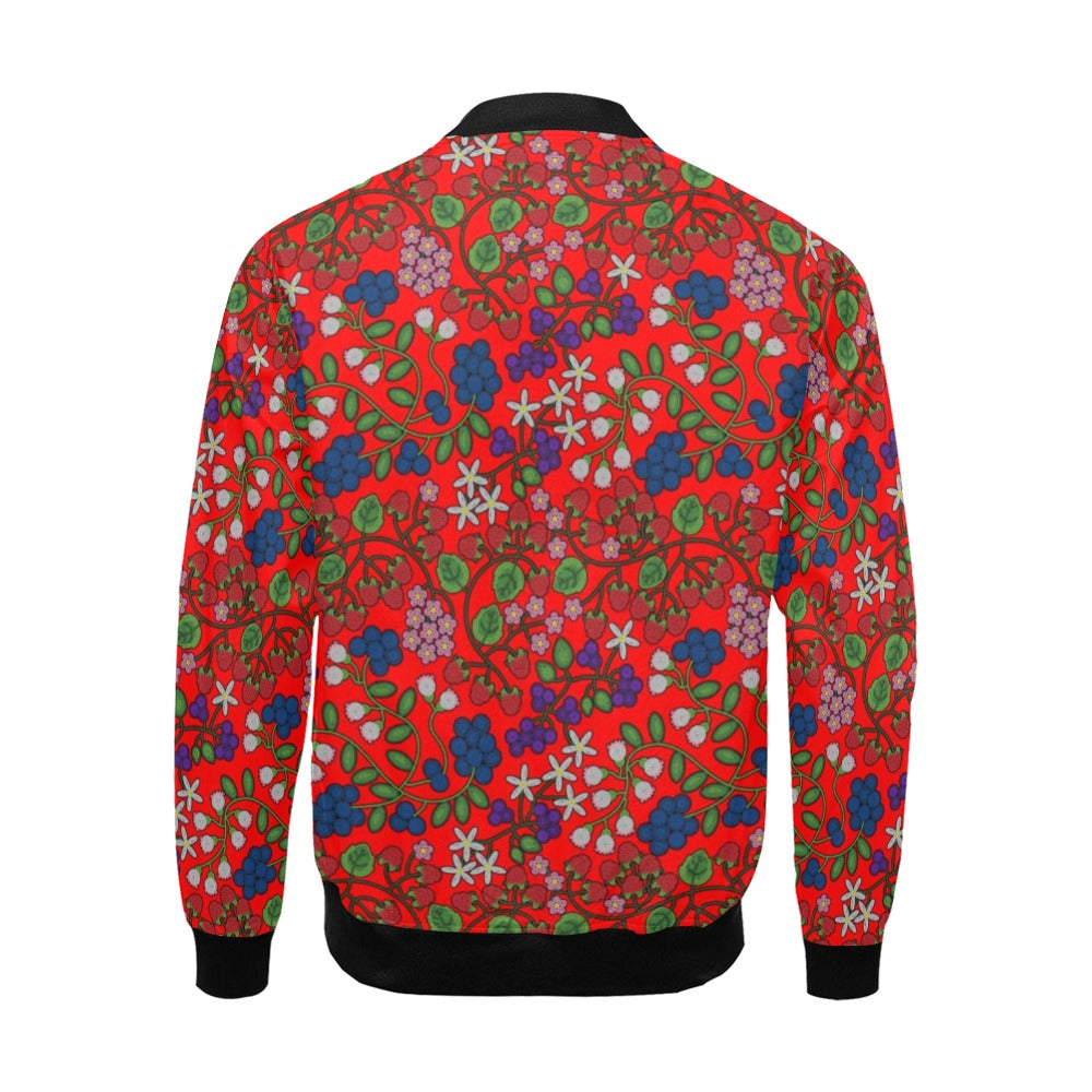 Takwakin Harvest Fire All Over Print Bomber Jacket for Men