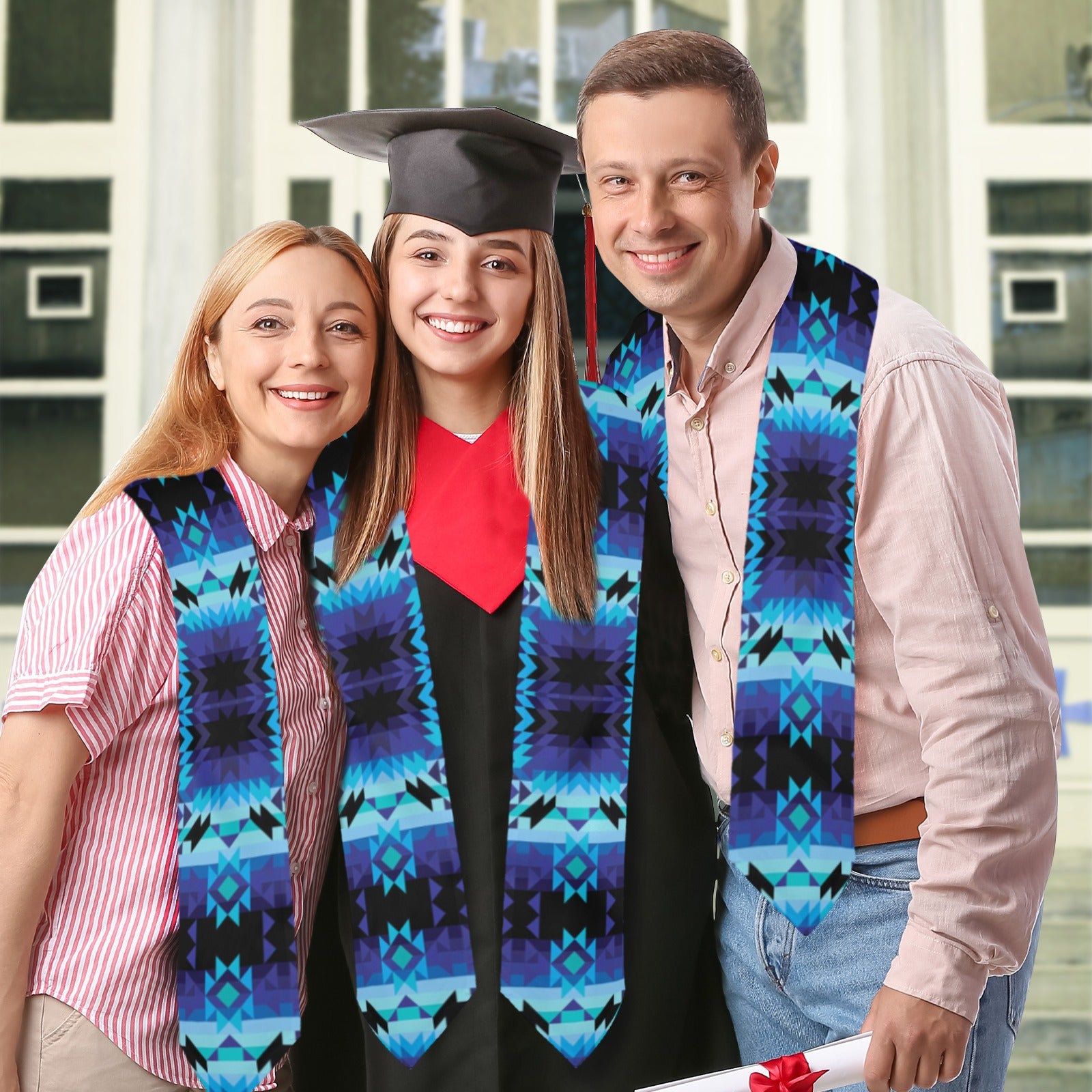 Blue Star Graduation Stole