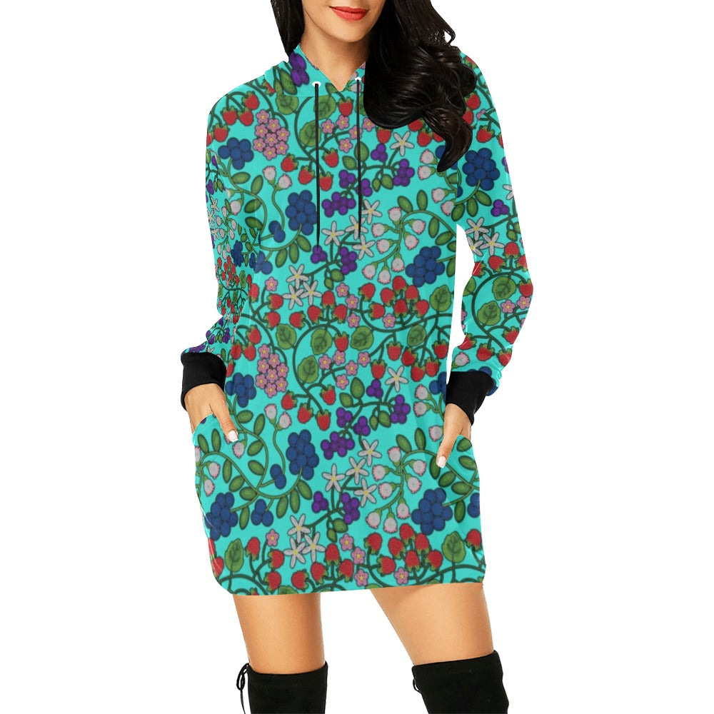 Takwakin Harvest Turquoise Hoodie Dress