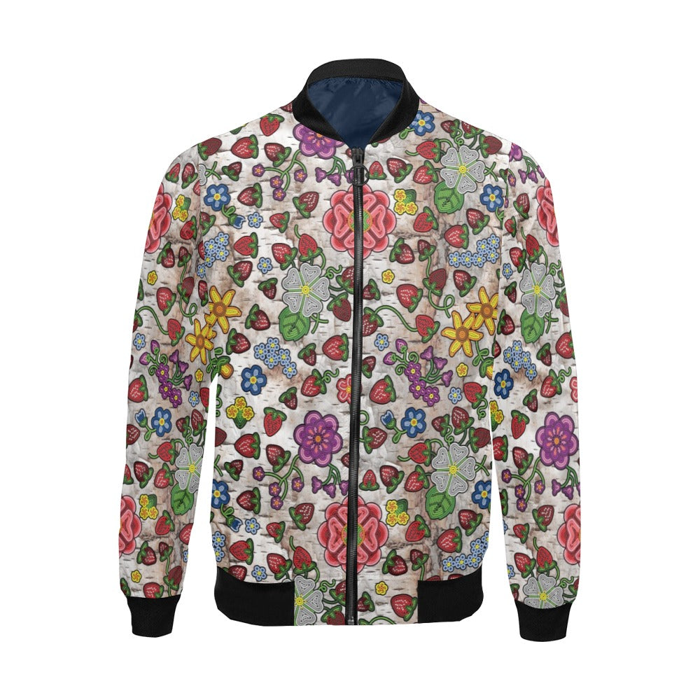 Berry Pop Br Bark All Over Print Bomber Jacket for Men