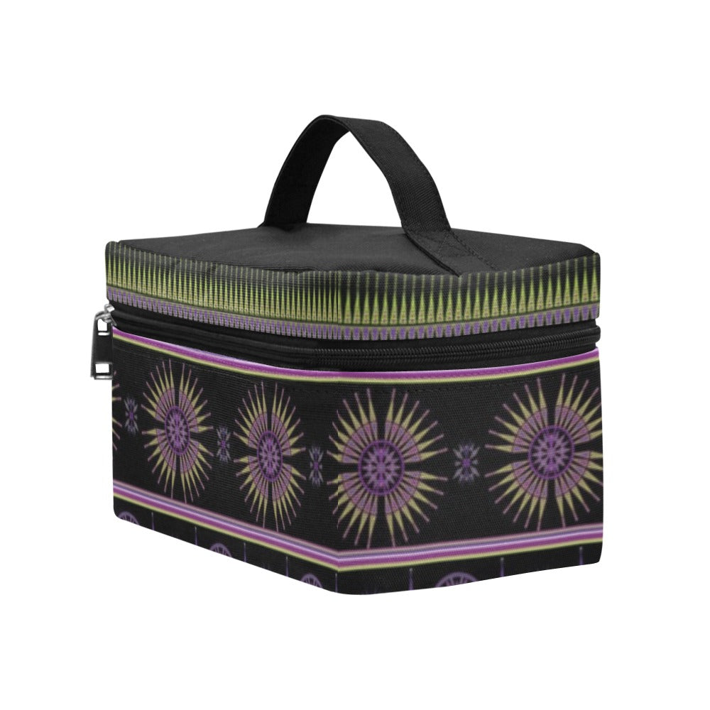 Evening Feather Wheel Cosmetic Bag/Large