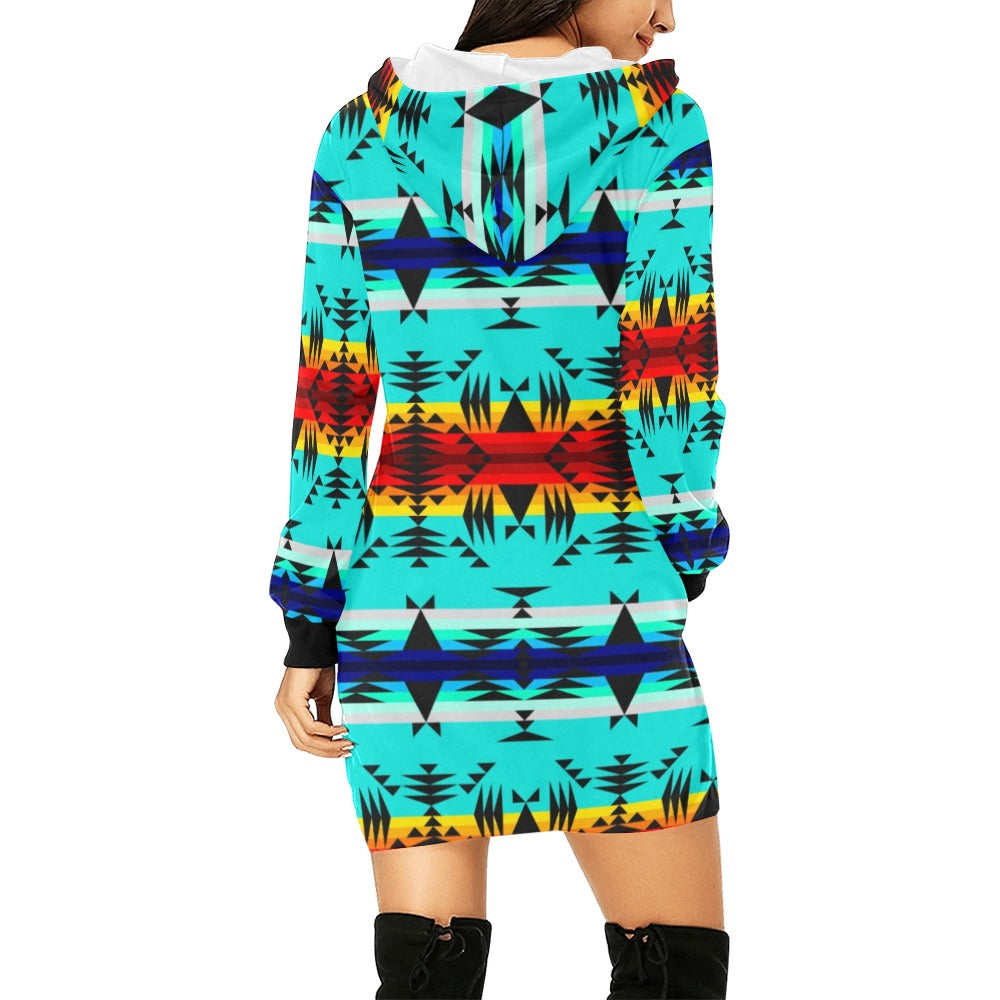 Between the Mountains Hoodie Dress