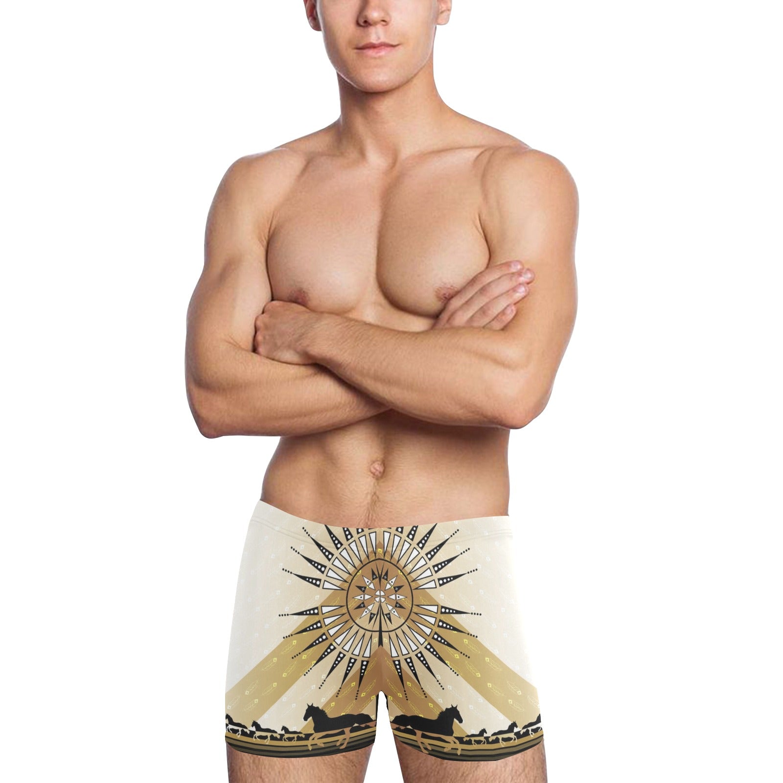 Stallion Skyline Men's Swimming Trunks