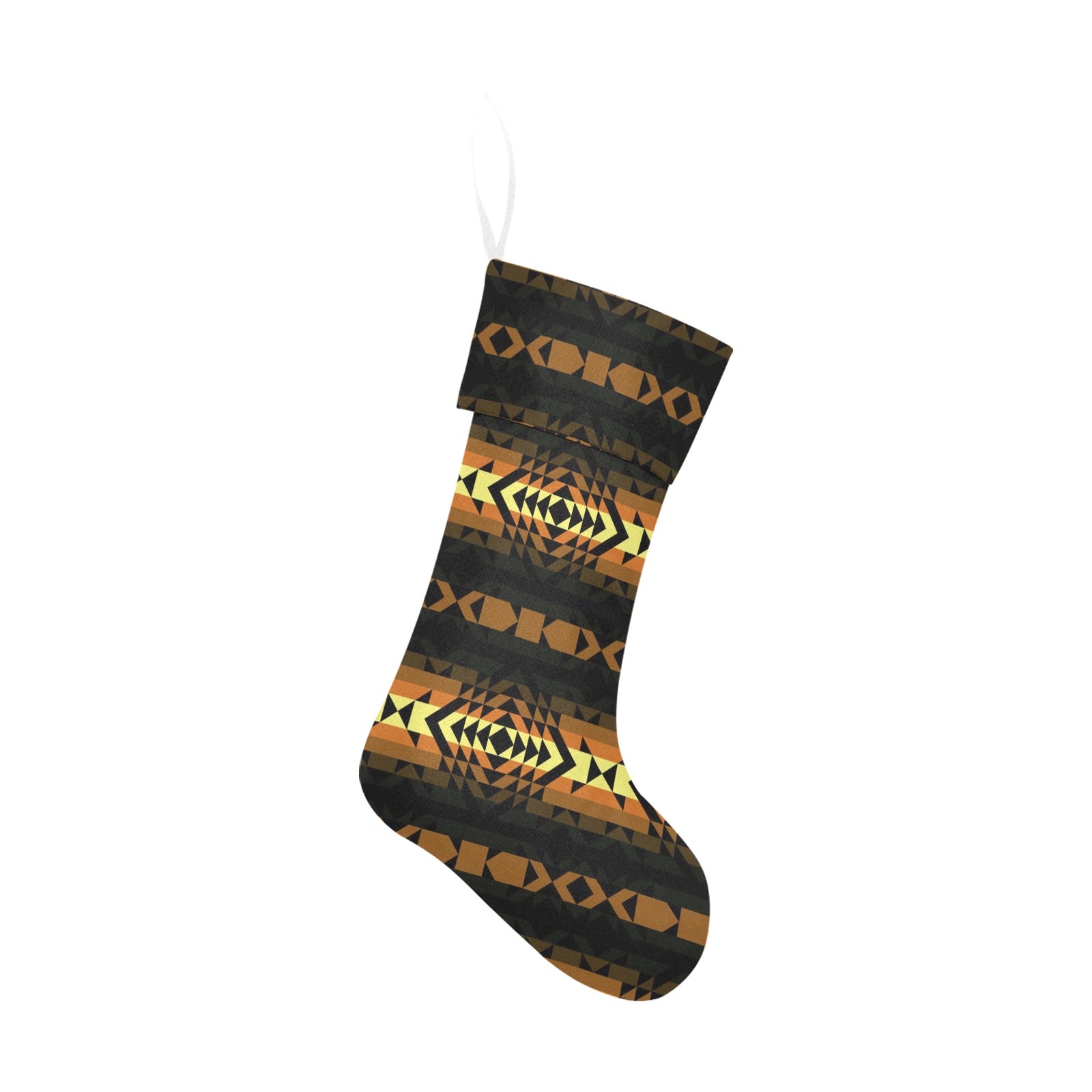 Black Rose Spring Canyon Tan Christmas Stocking