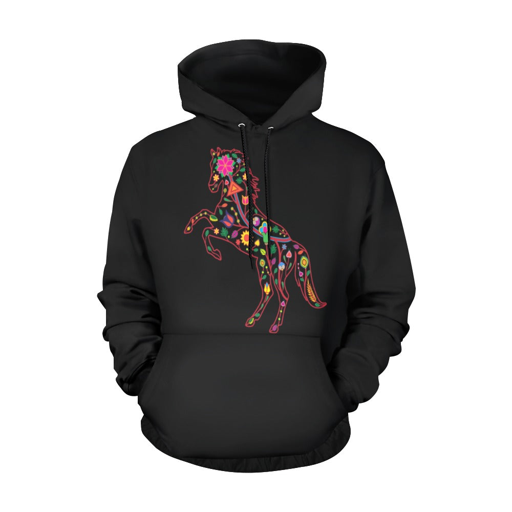 Floral Horse Hoodie for Men (USA Size)