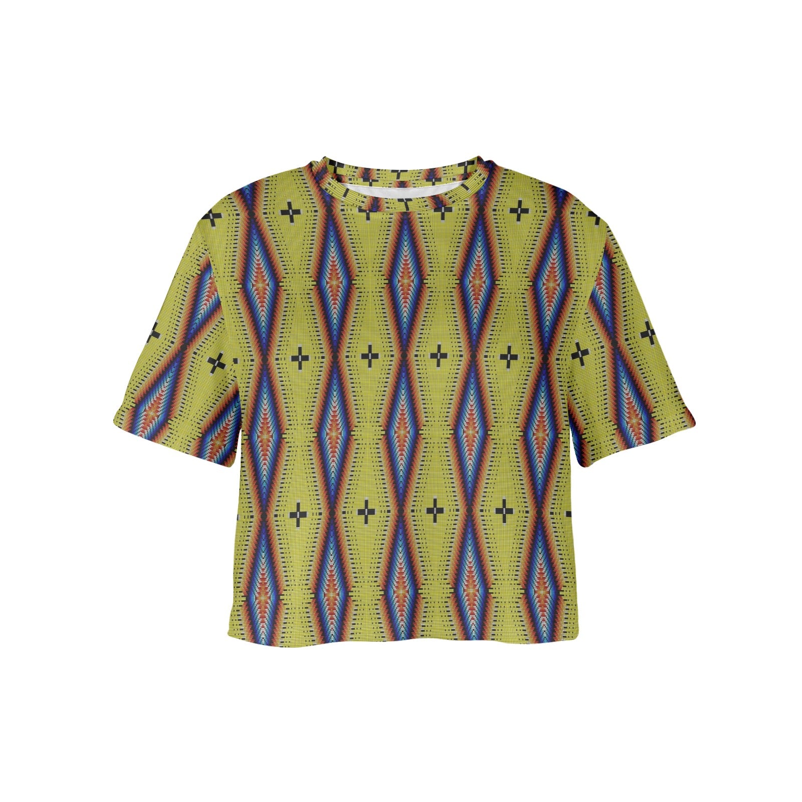 Diamond in the Bluff Yellow Women's Cropped T-shirt