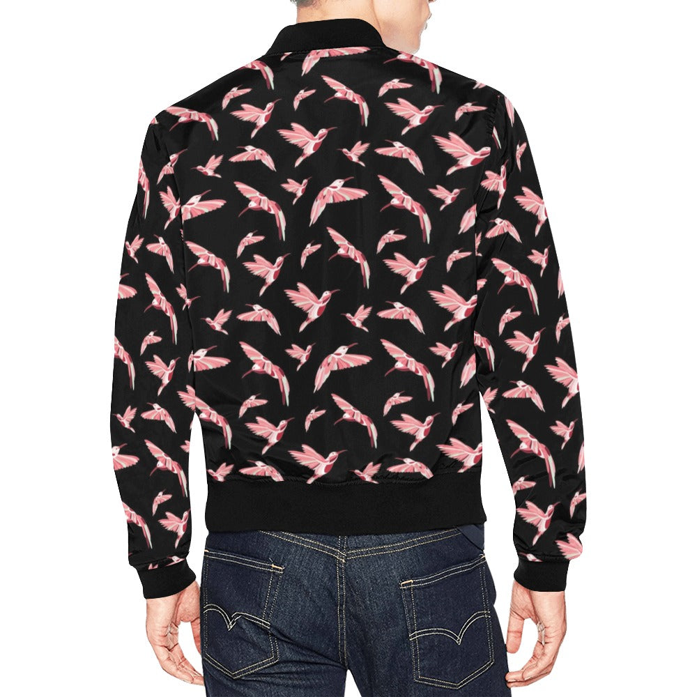 Strawberry Black Bomber Jacket for Men