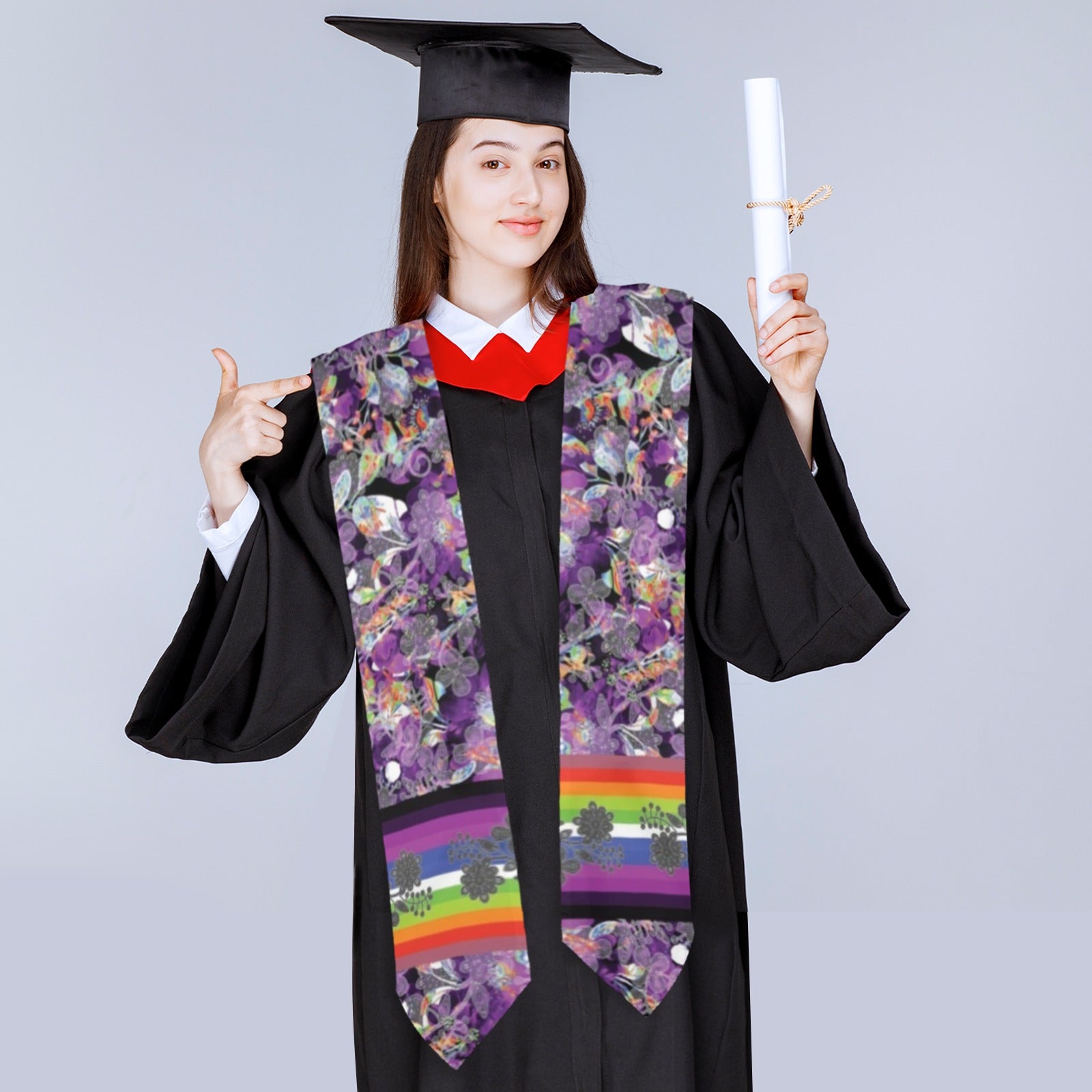 Culture in Nature Purple Graduation Stole