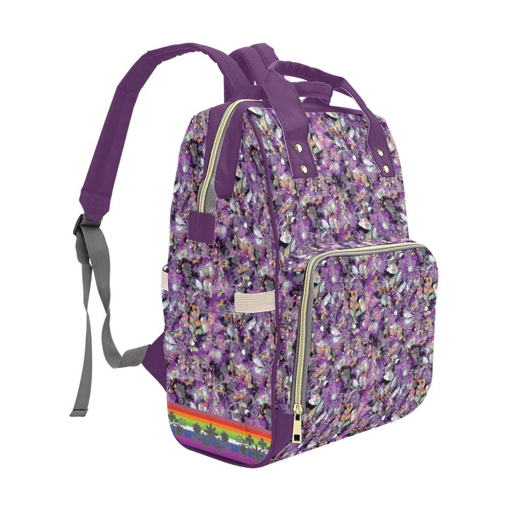 Culture in Nature Purple Multi-Function Diaper Backpack/Diaper Bag