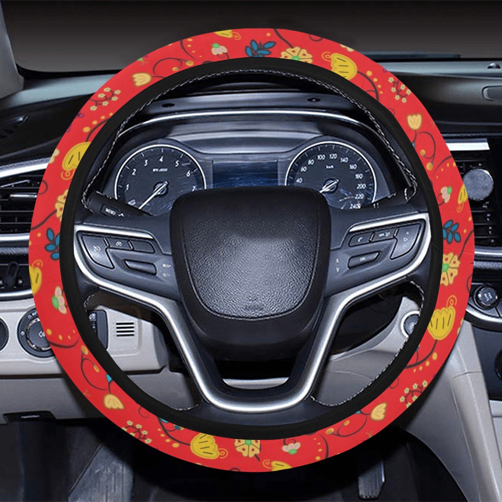 Nipin Blossom Fire Steering Wheel Cover with Elastic Edge