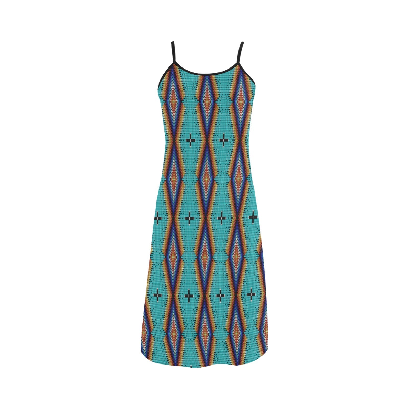 Diamond in the Bluff Turquoise Alcestis Slip Dress