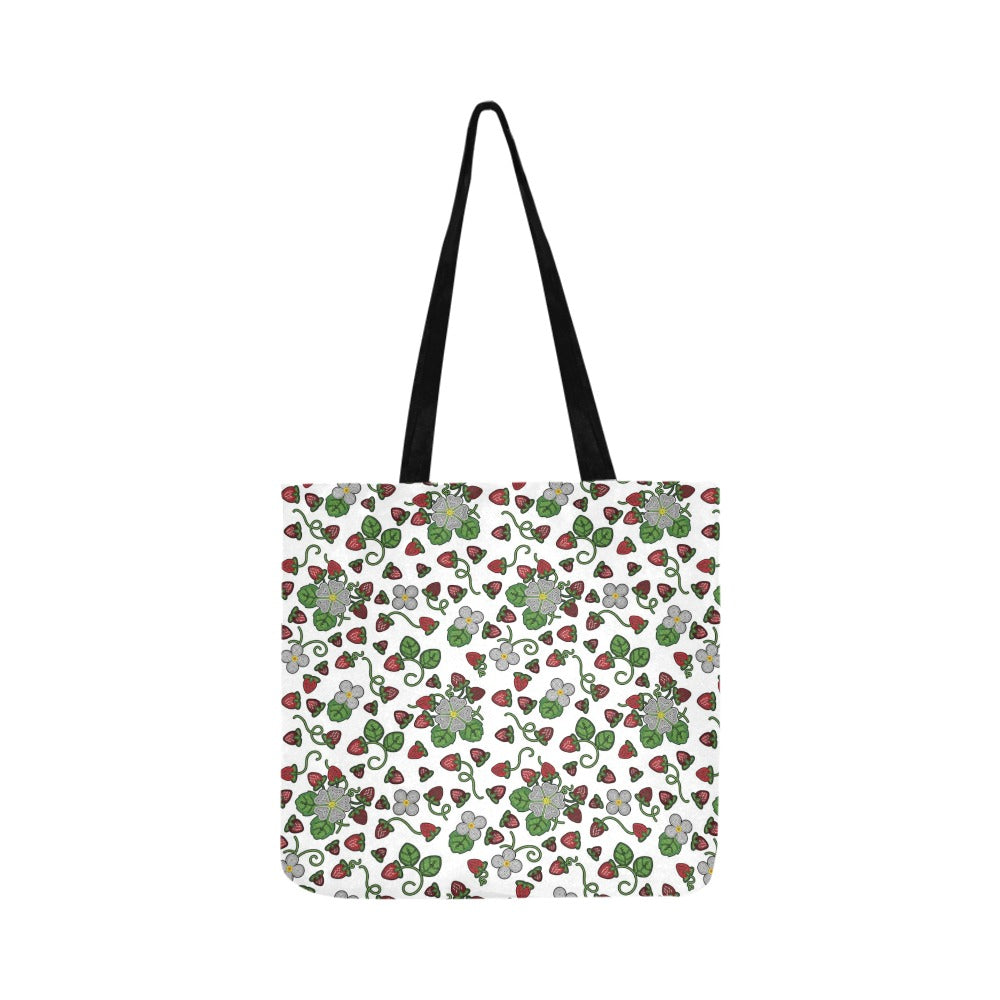 Strawberry Dreams White Reusable Shopping Bag (Two sides)