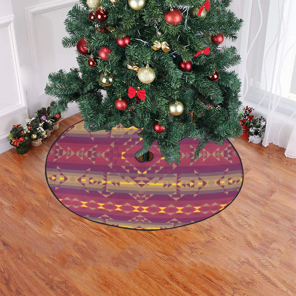 Gold Wool Christmas Tree Skirt 47" x 47"