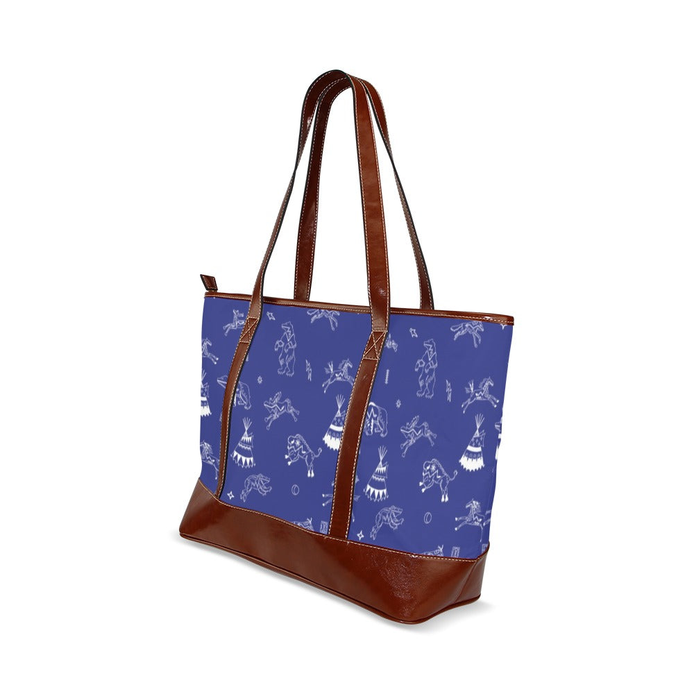 Ledger Dabbles Blue Tote Handbag