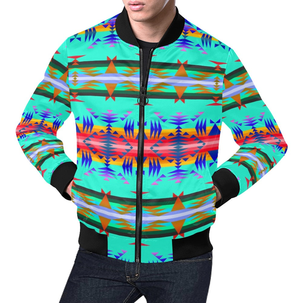 Between the Mountains Spring Bomber Jacket for Men