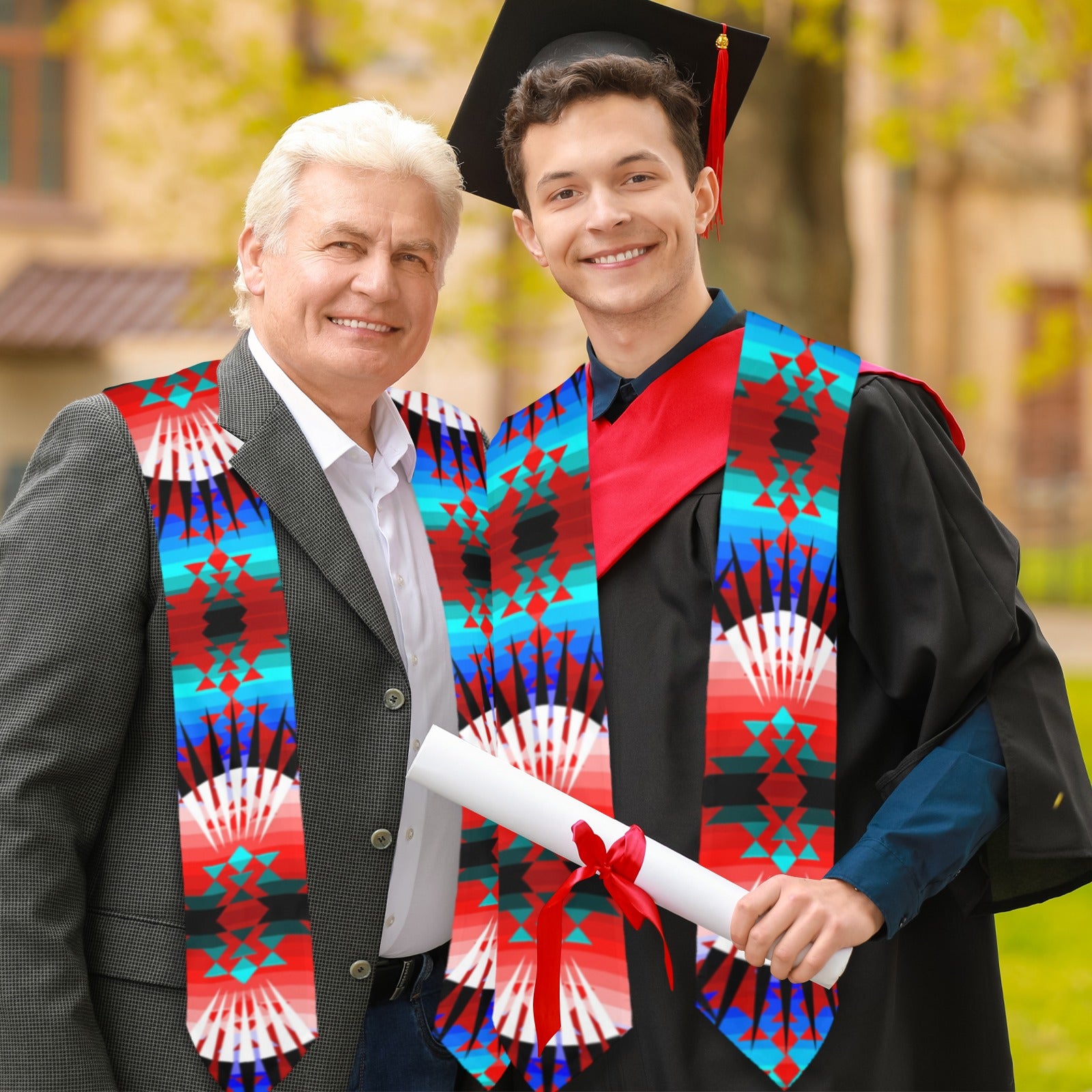 Northwest Ribbonwork Bustles Graduation Stole