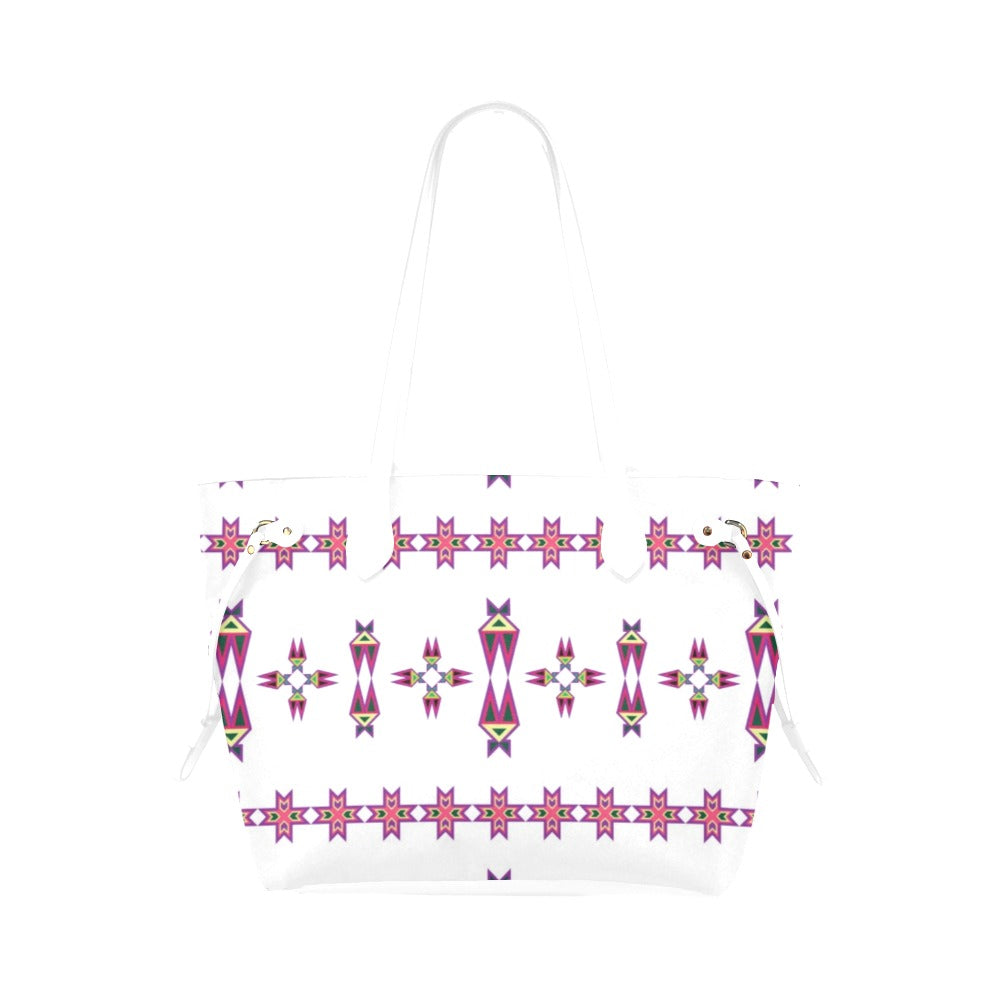 Four Directions Lodge Flurry Clover Canvas Tote Bag