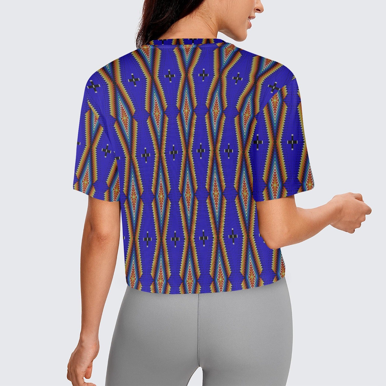 Diamond in the Bluff Blue Women's Cropped T-shirt