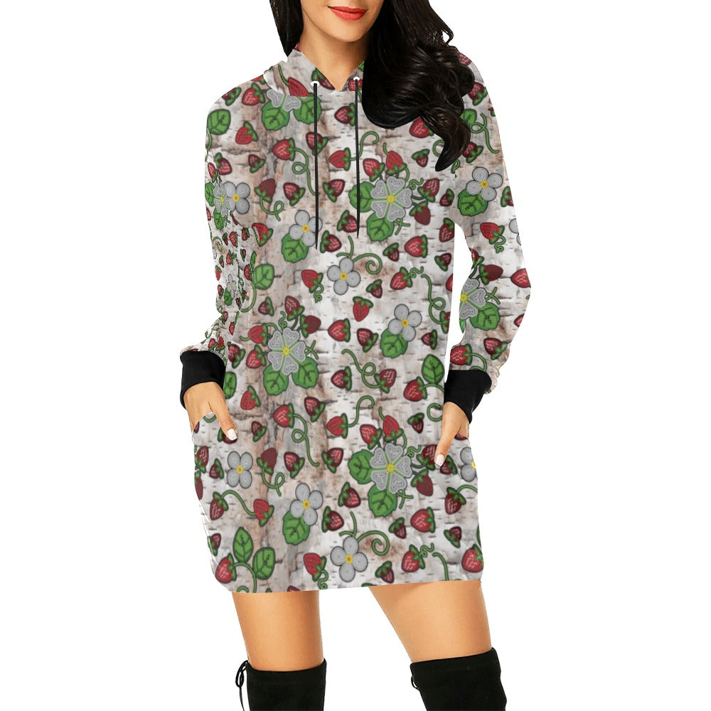 Strawberry Dreams Br Bark Hoodie Dress