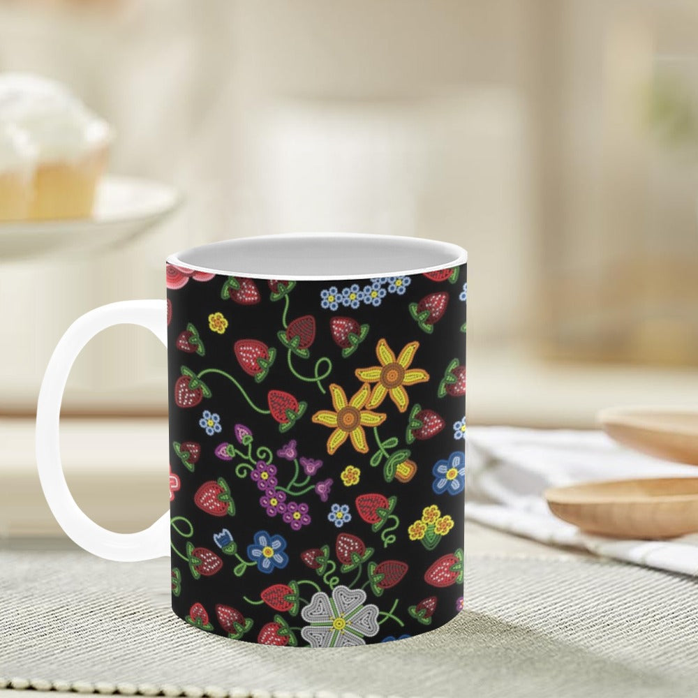 Berry Pop Midnight White Mug(11OZ)