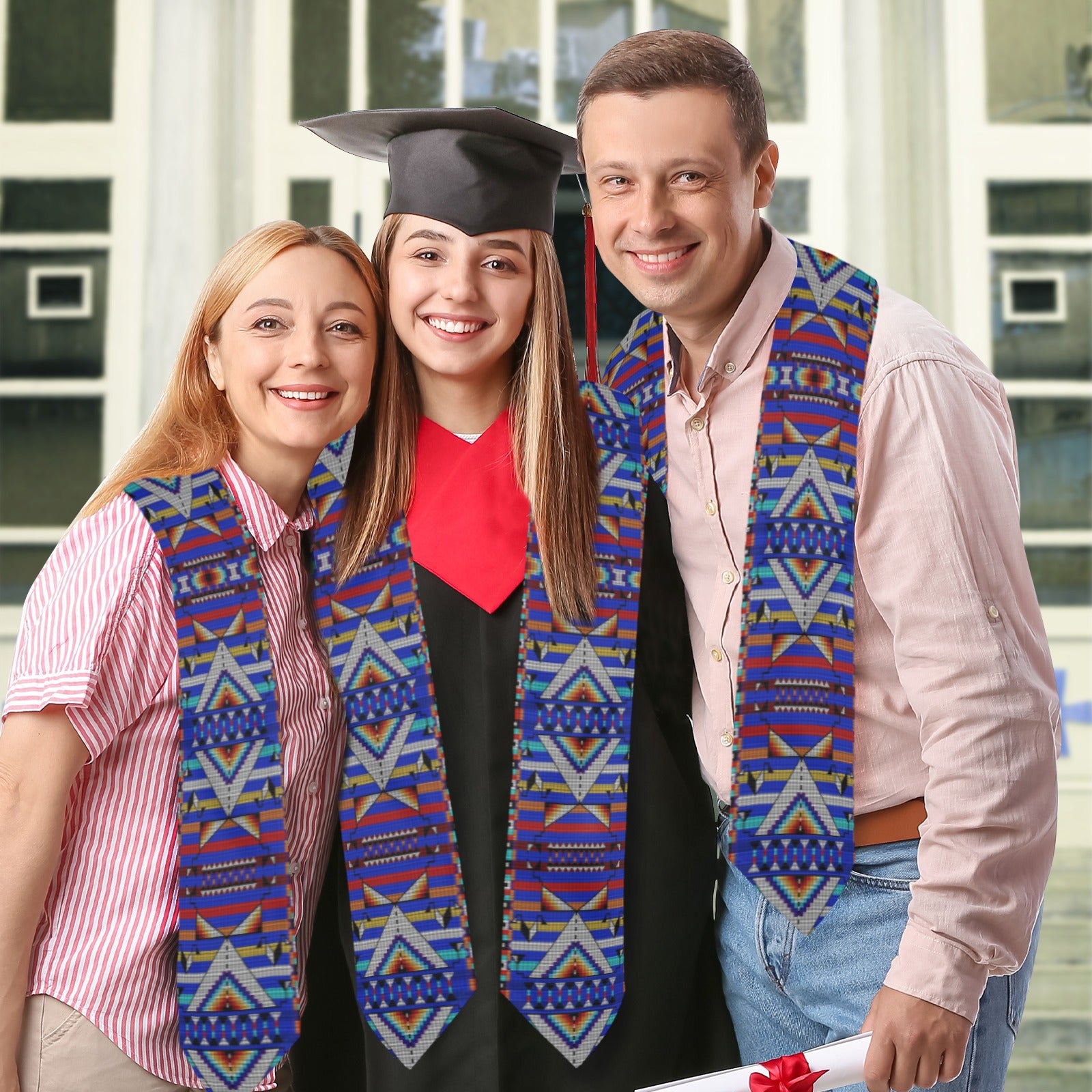 Medicine Blessing Blue Graduation Stole