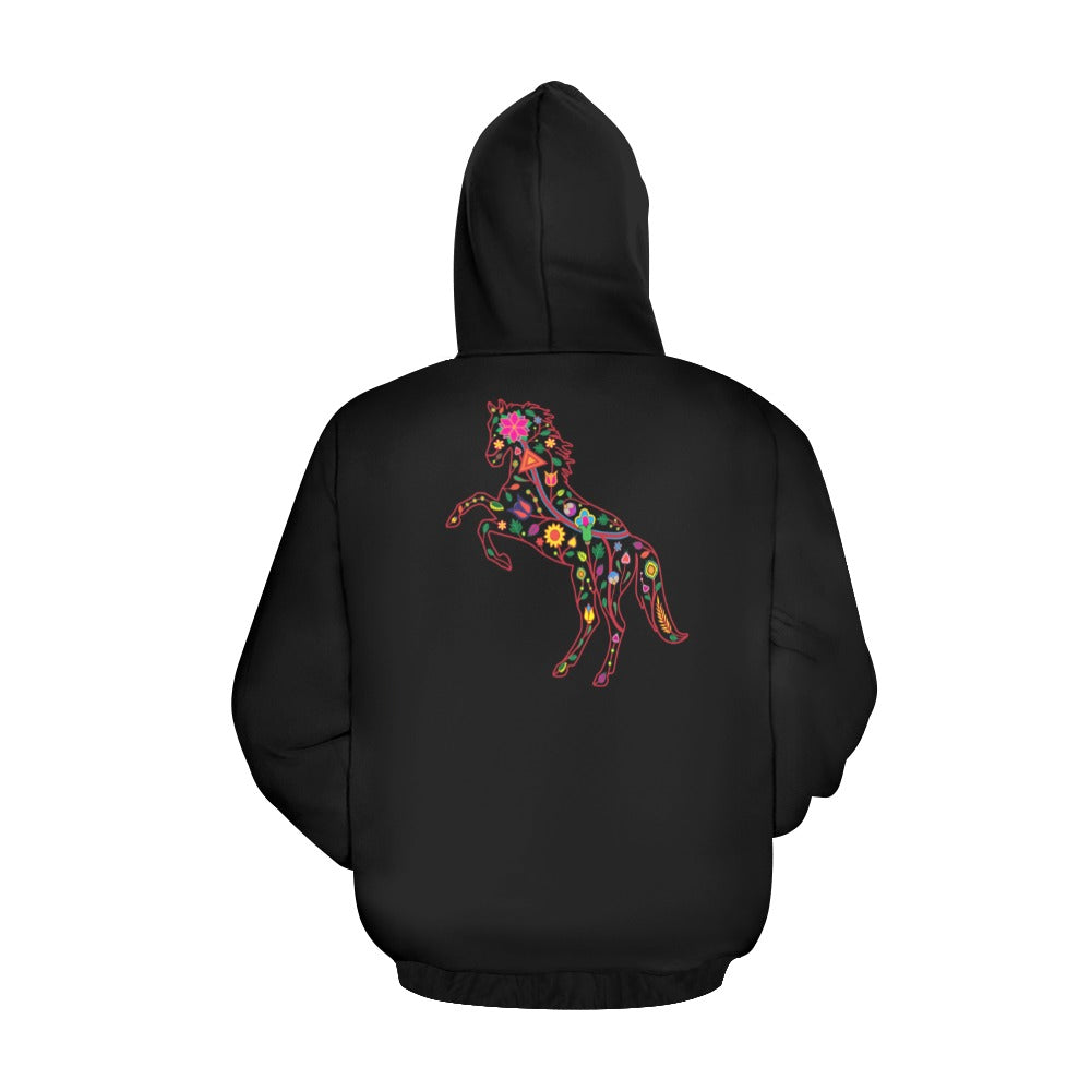 Floral Horse Hoodie for Men (USA Size)