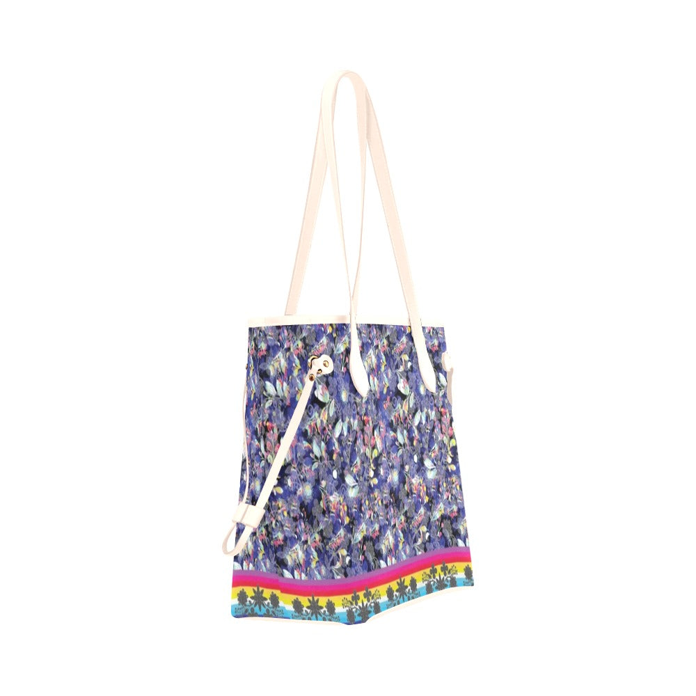 Culture in Nature Blue Clover Canvas Tote Bag