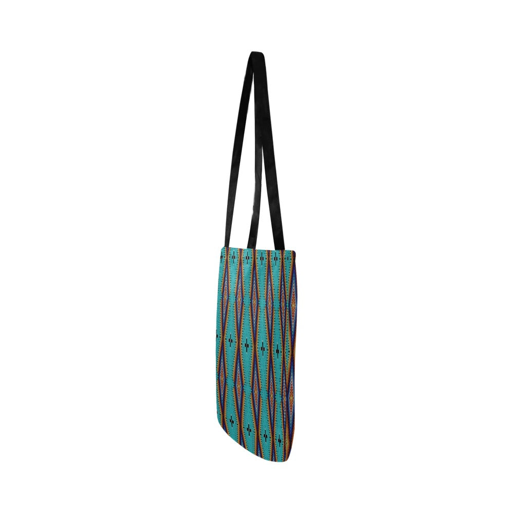 Diamond in the Bluff Turquoise Reusable Shopping Bag (Two sides)