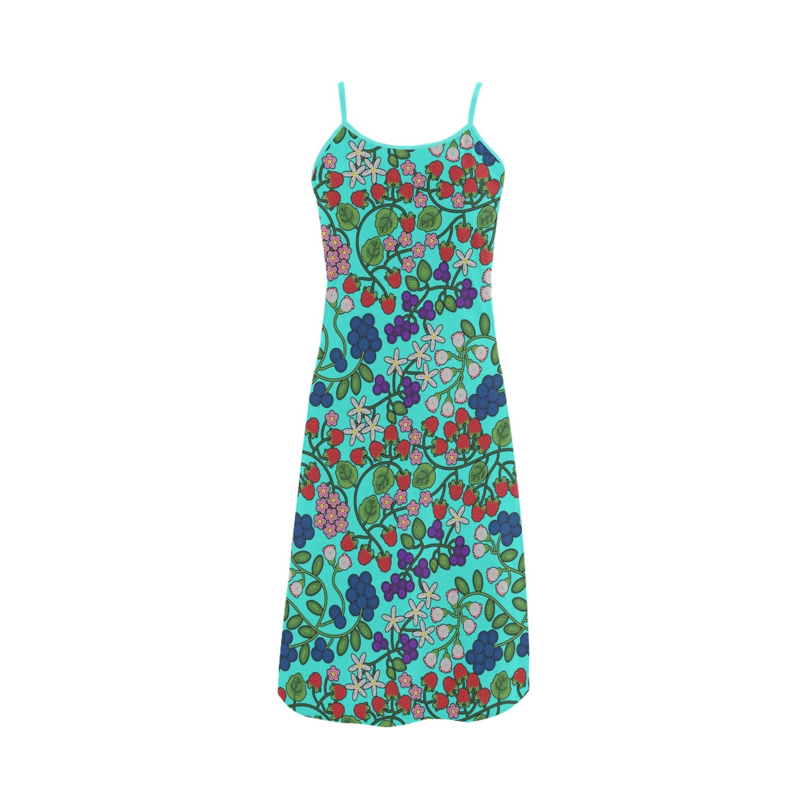 Takwakin Harvest Turquoise Alcestis Slip Dress
