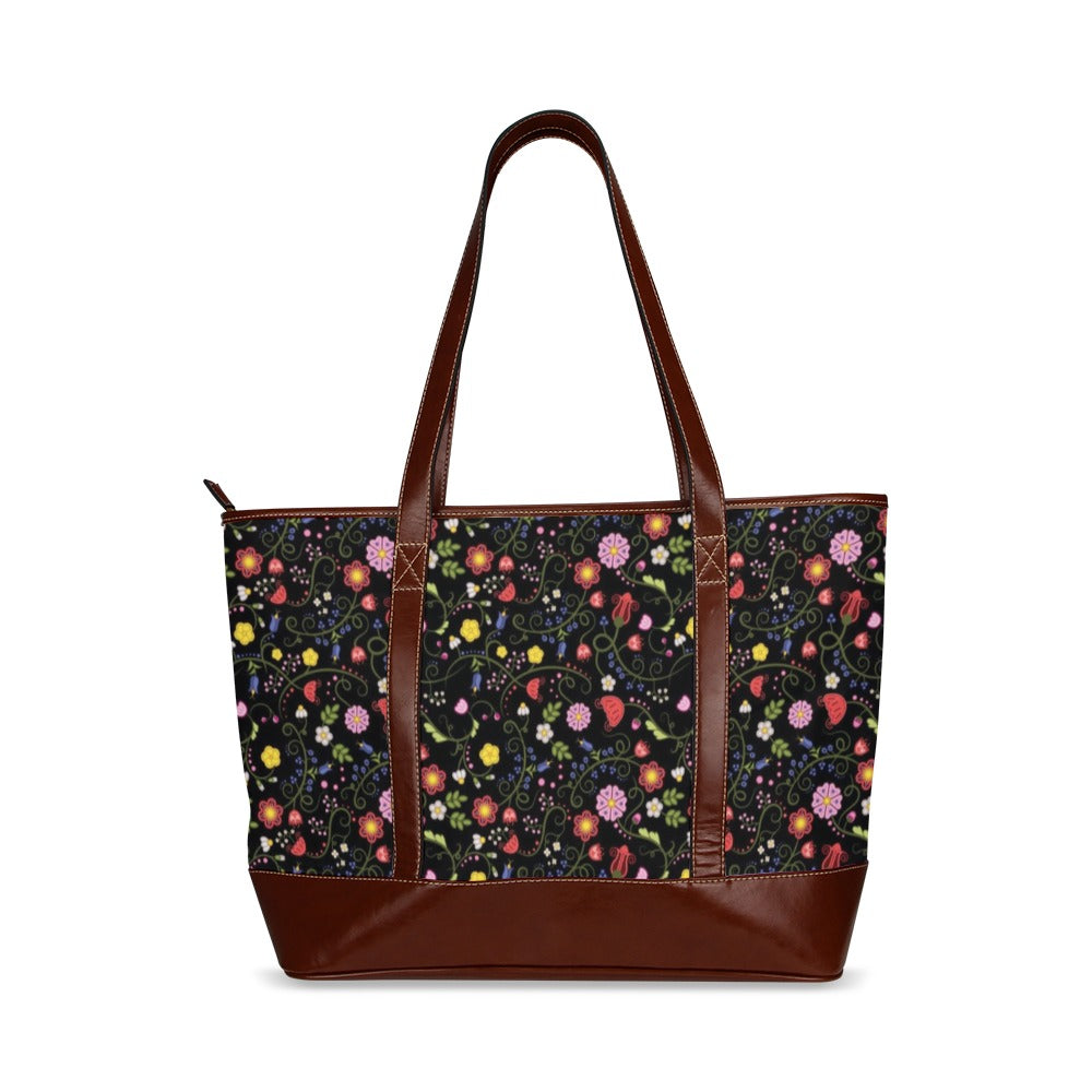 Nipin Blossom Midnight Tote Handbag