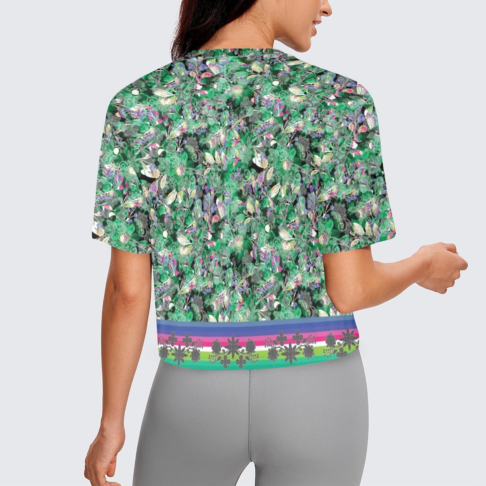 Culture in Nature Green Women's Cropped T-shirt