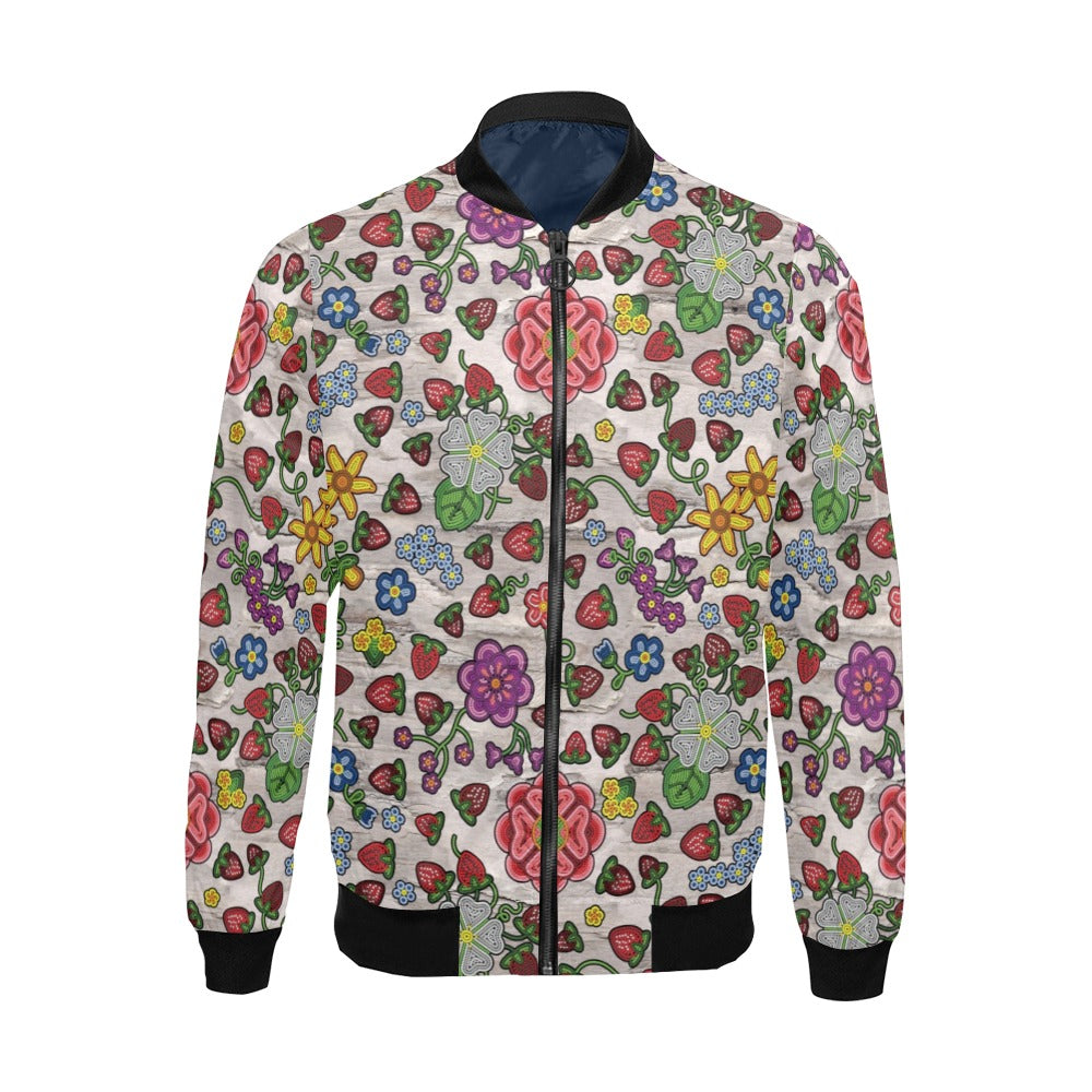 Berry Pop Bright Birch All Over Print Bomber Jacket for Men