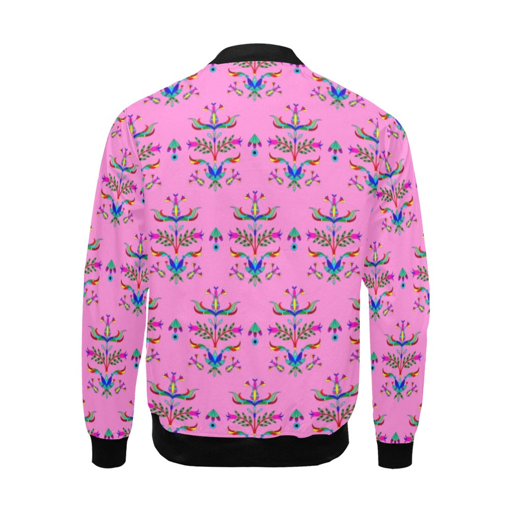 Dakota Damask Cheyenne Pink All Over Print Bomber Jacket for Men